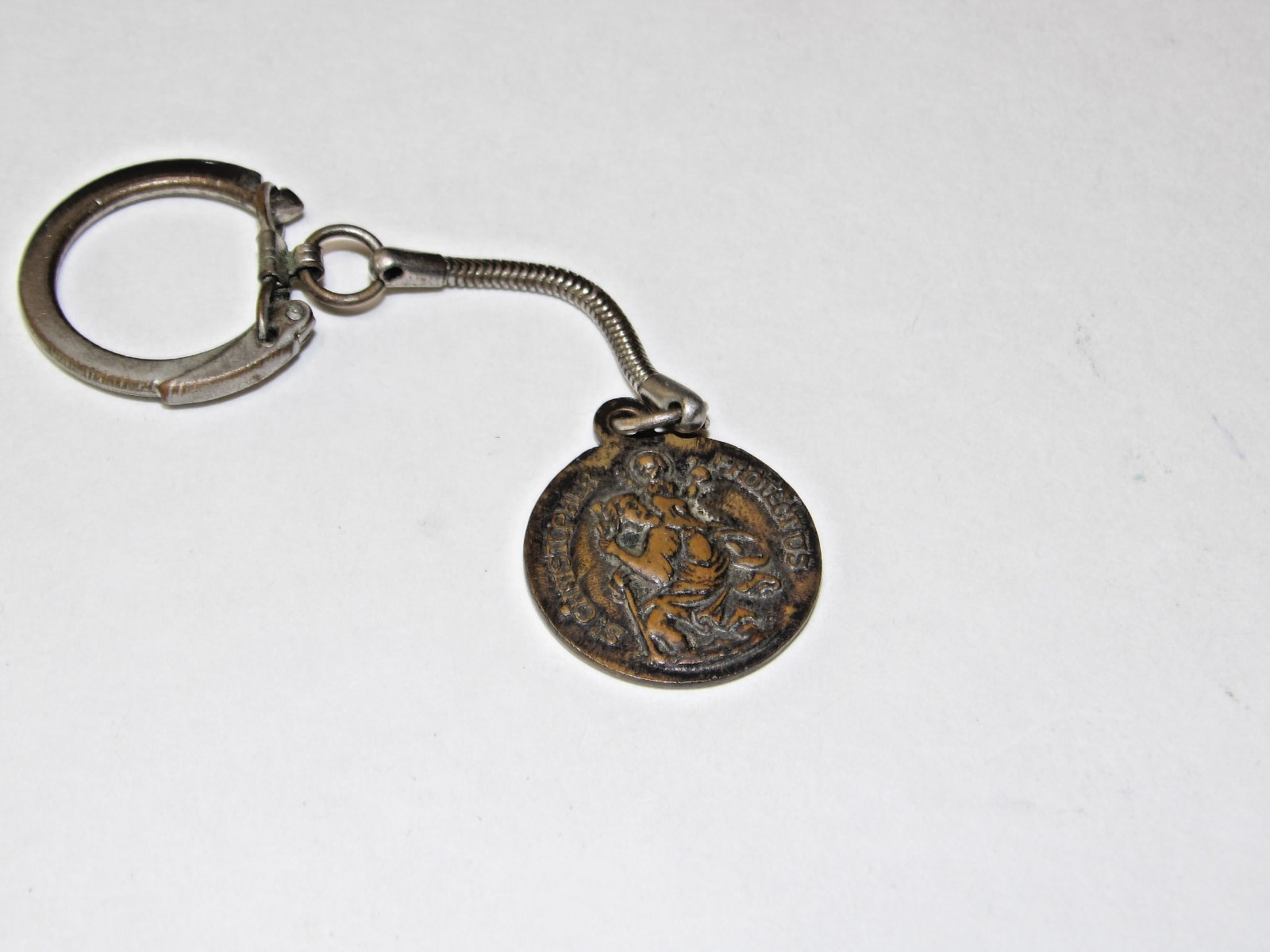 Vintage St. Christopher Keychain Medallion Vintage St. Christopher Keychain Medallion