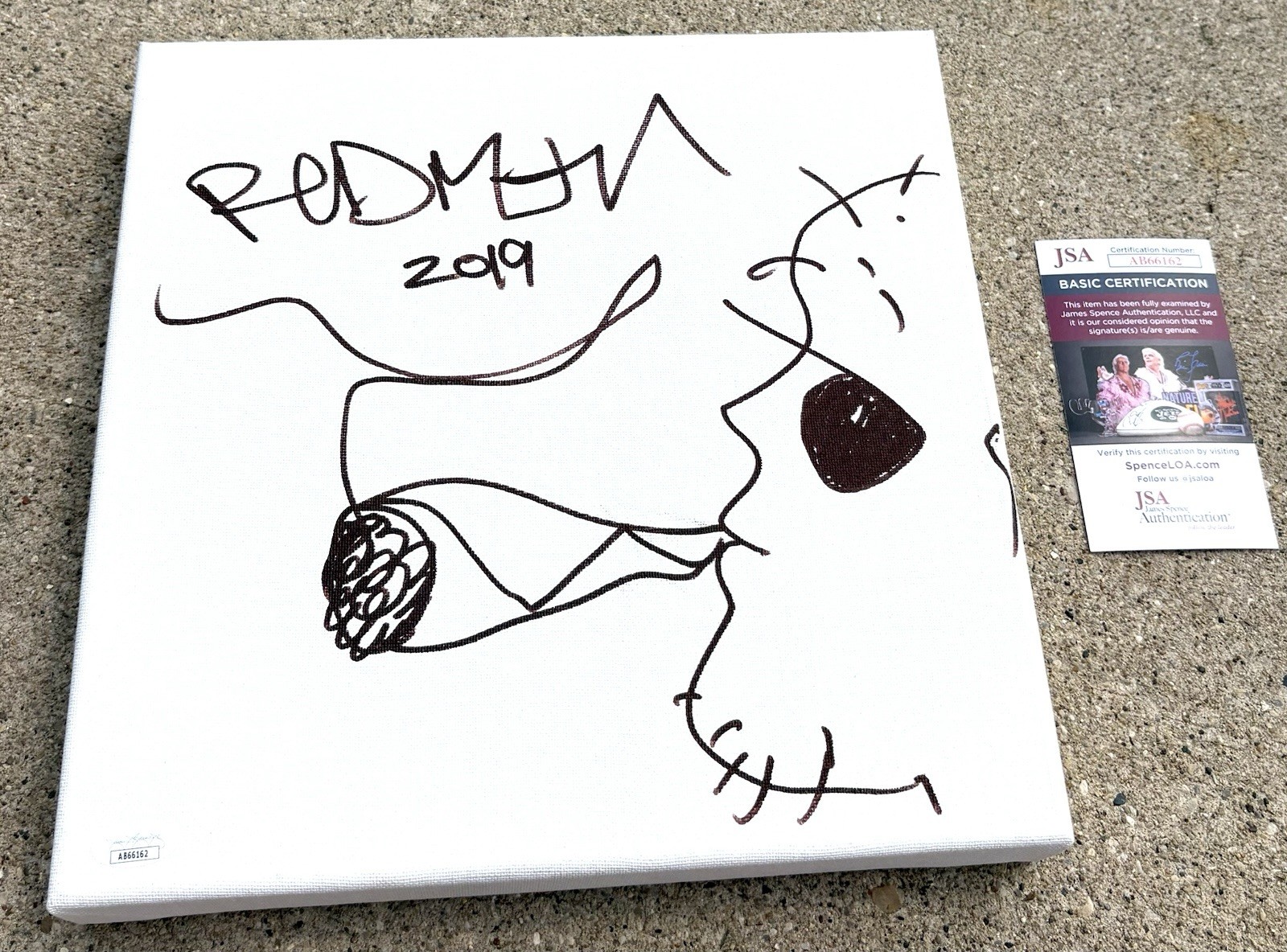 REDMAN SIGNED Canvas & Sketch JSA LETTER OF AUTHENTICITY RAP HIP HOP REDMAN SIGNED Canvas & Sketch JSA LETTER OF AUTHENTICITY RAP HIP HOP