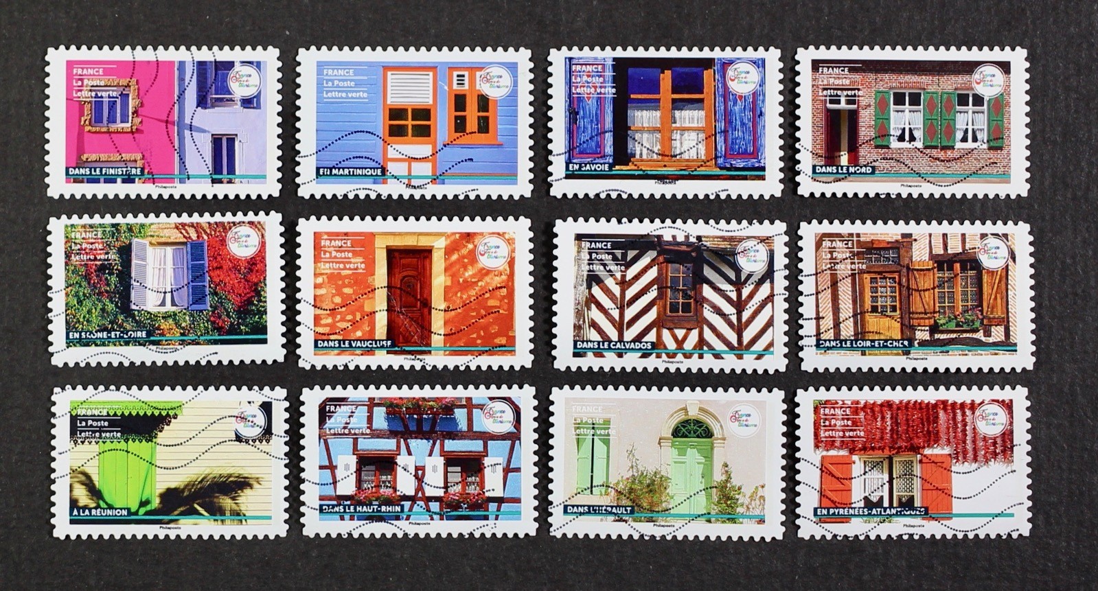 FRANCE 2022, Old Architecture, Complete set of 12 Used stamps FRANCE 2022, Old Architecture, Complete set of 12 Used stamps