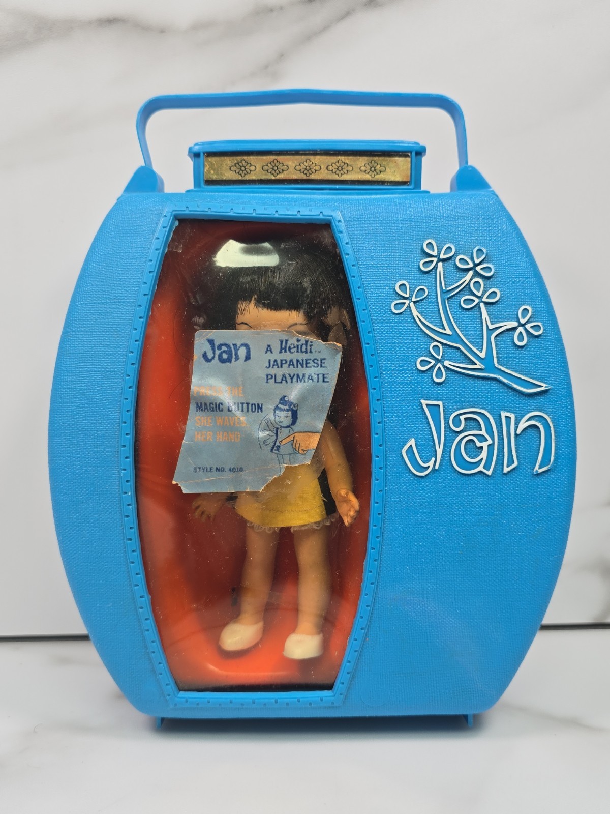 VTG Remco JAN Pocketbook Doll Blue Case Heidi’s Friendly Friend 1960’s Cute