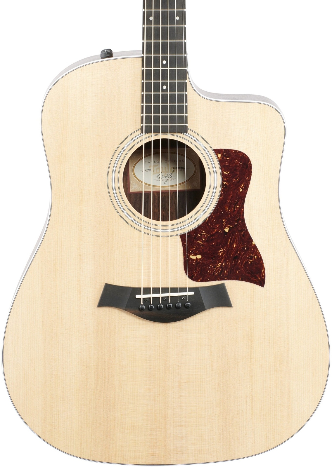Taylor 210ce Dreadnought Acoustic Electric Cutaway with Deluxe Hard Bag