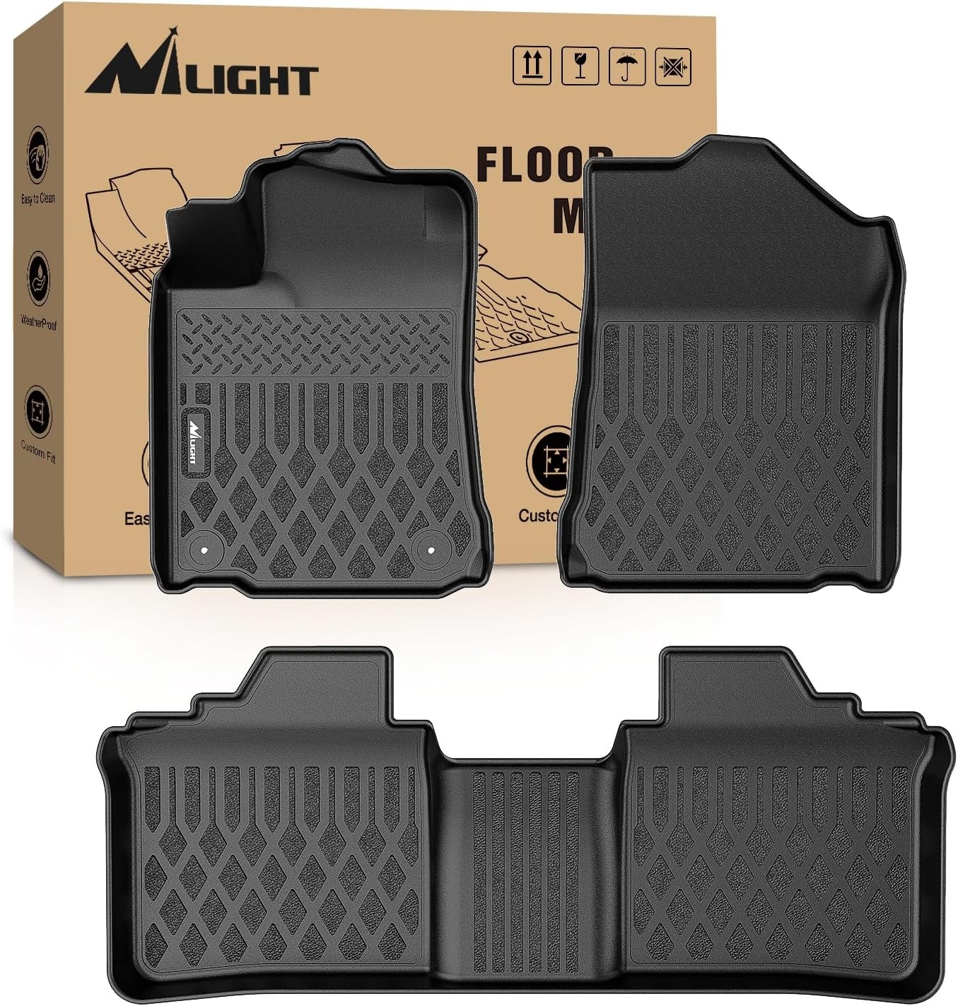 Nilight TPE Floor Mats for Toyota Avalon 2013-2018 All Weather Floor Liners