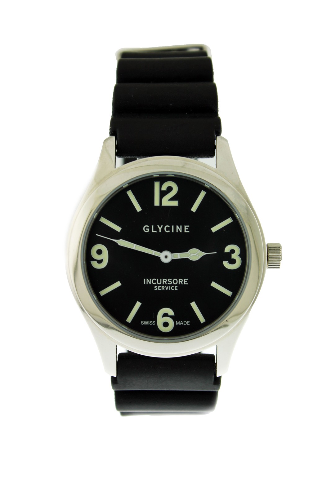 Glycine Incursore 3805 44mm Black Dial Quartz Watch