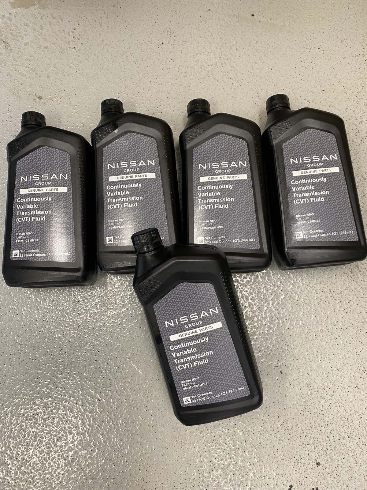5 Quarts Genuine OEM Nissan CVT Transmission Fluid NS-3 999MP-CV0NS3 NEW