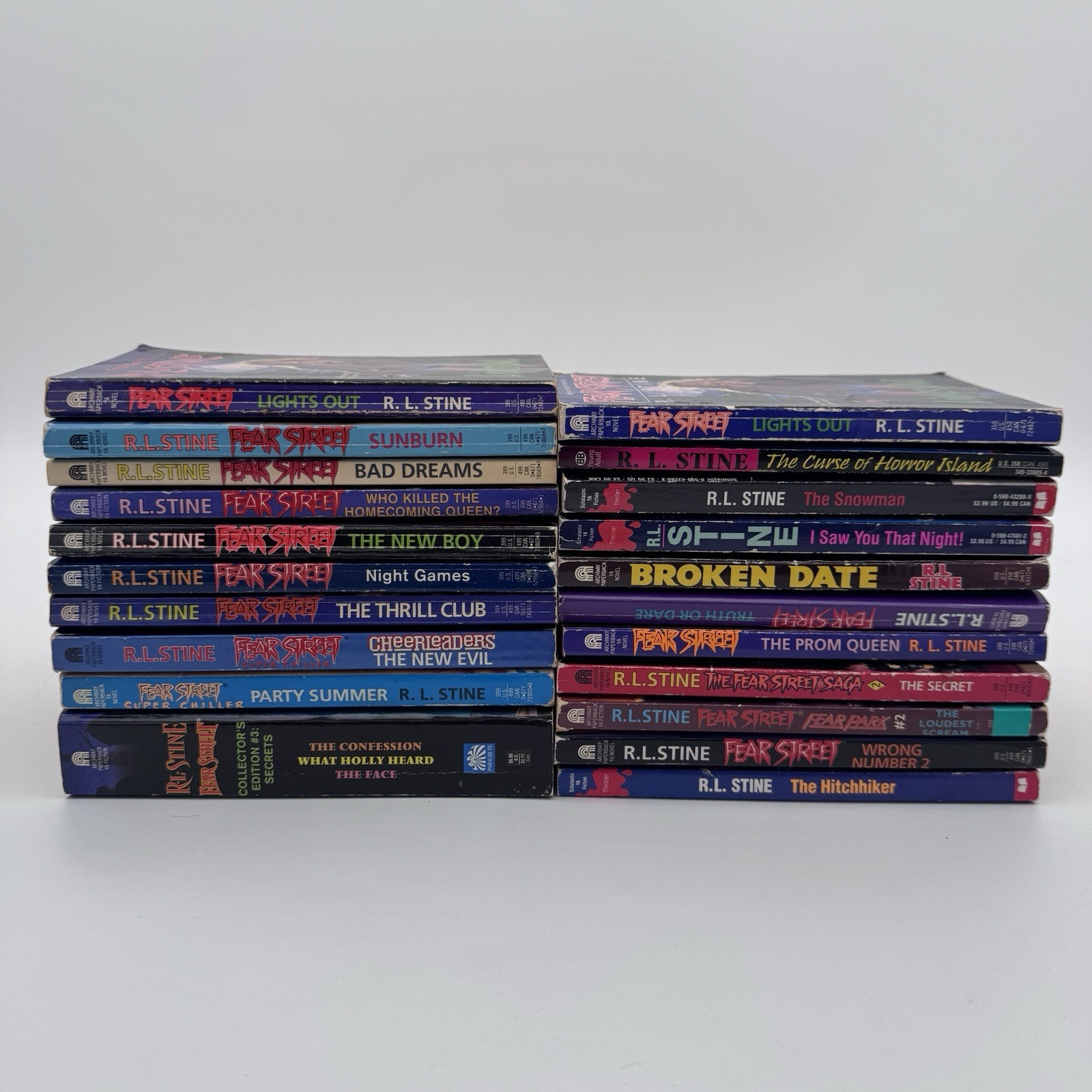 Vtg R.L. Stine Fear Street YA Horror Lot 20 Paperback Books 1989-1998