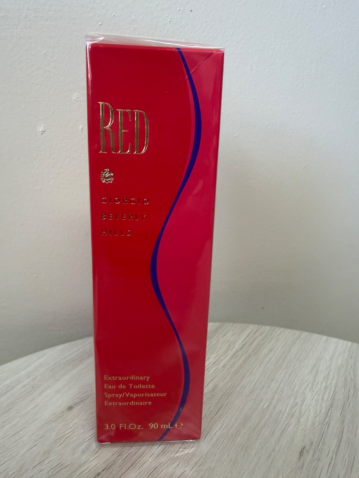 RED by GIORGIO BEVERLY HILLS Eau De Toilette 3.0 oz New in Box
