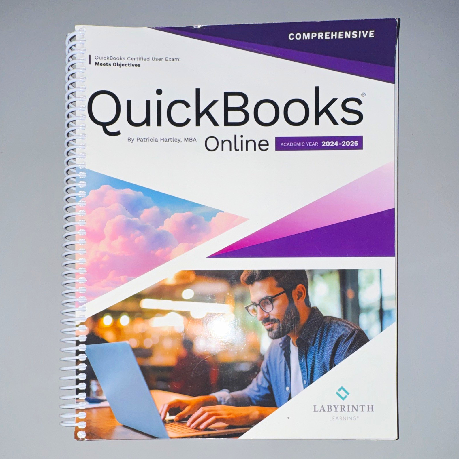 QuickBooks Physical Book 2024-2025 by Patricia Hartley Code Redeemed Previously