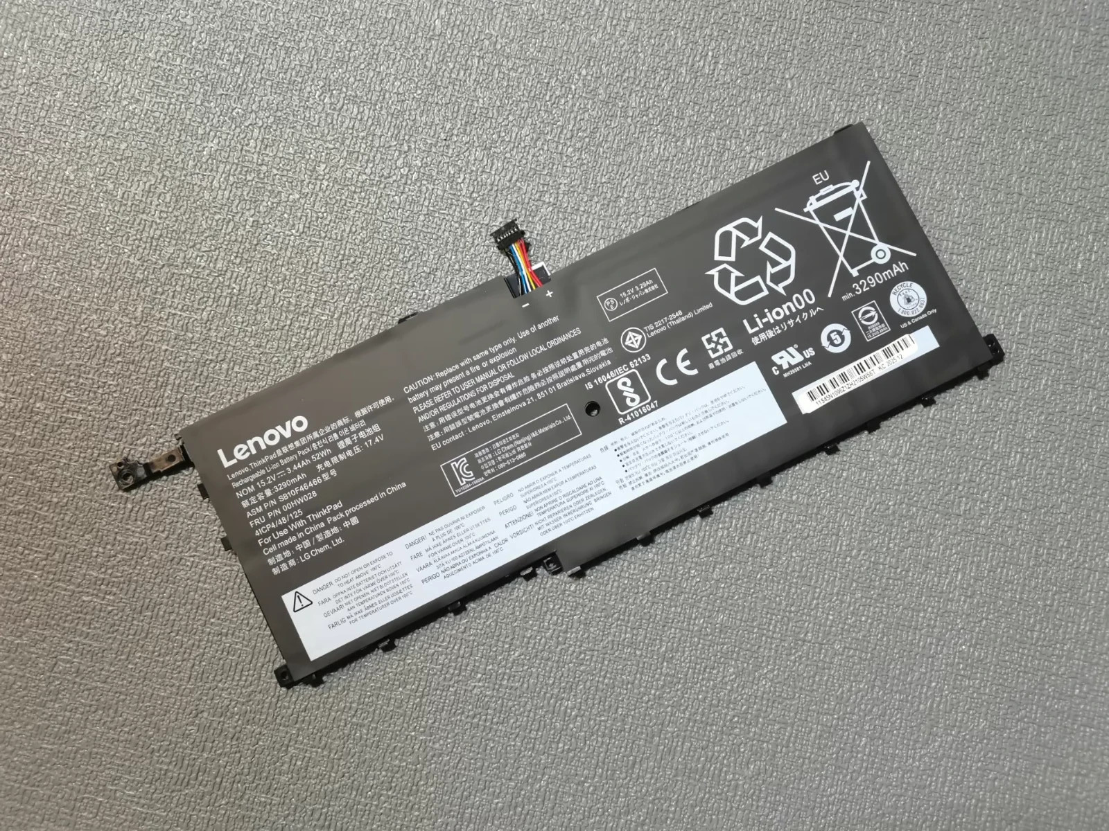 Genuine 00HW028 01AV410 01AV438 Battery for Lenovo ThinkPad X1 Yoga 1st 2nd Gen