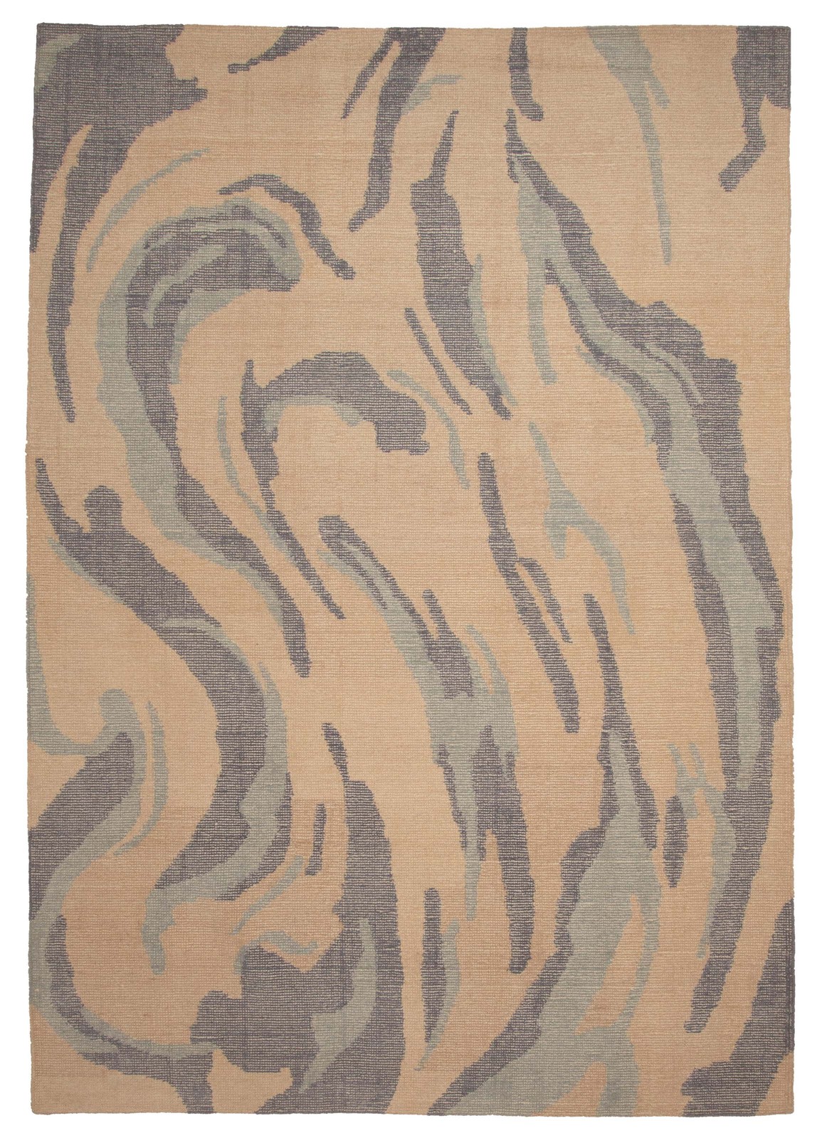 Traditional Tan Hand loomed Area Rug 6\'8\
