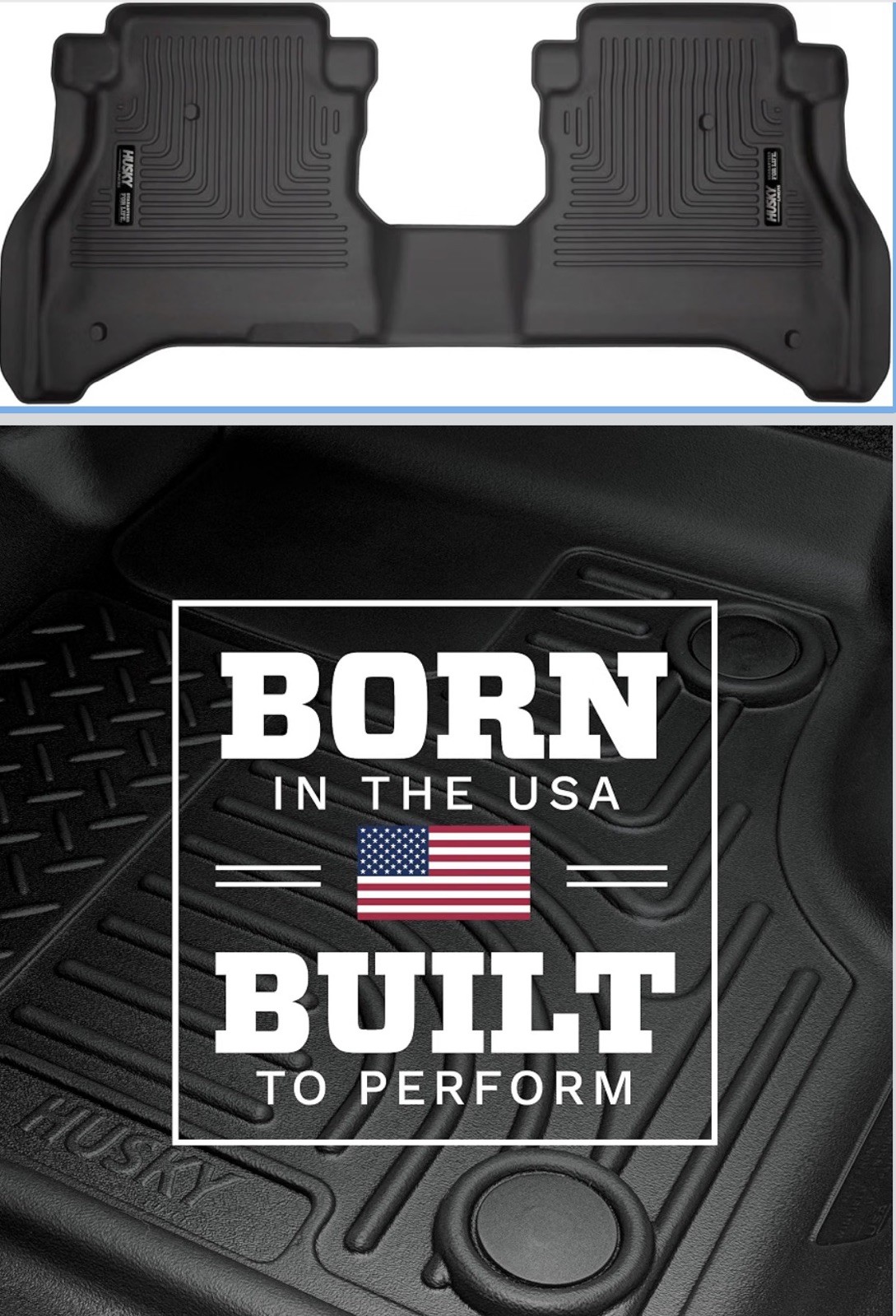 Weatherbeater Floor Mats Fits 2020-2026 Jeep Gladiator 2nd Row 1-pc Black