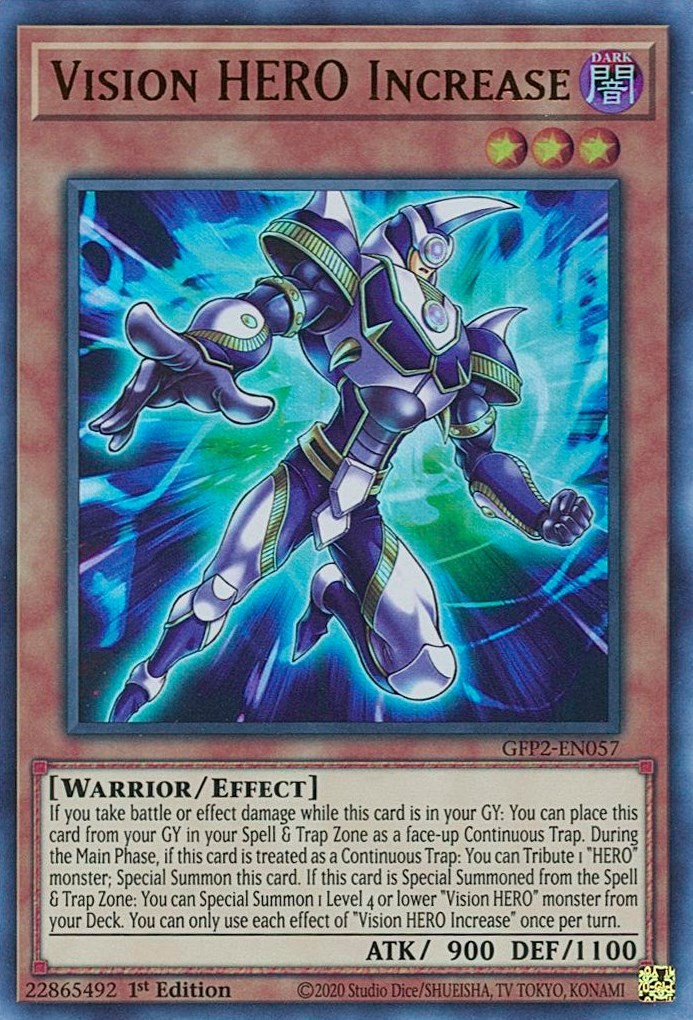Vision HERO Increase GFP2-EN057 Ultra Rare 1st Edition NM
