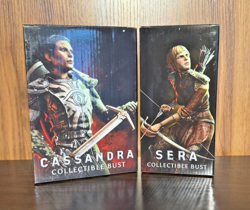 Dragon Age Inquisition Cassandra & Sera Collectible Bust Think Geek Exclusive Dragon Age Inquisition Cassandra & Sera Collectible Bust Think Geek Exclusive