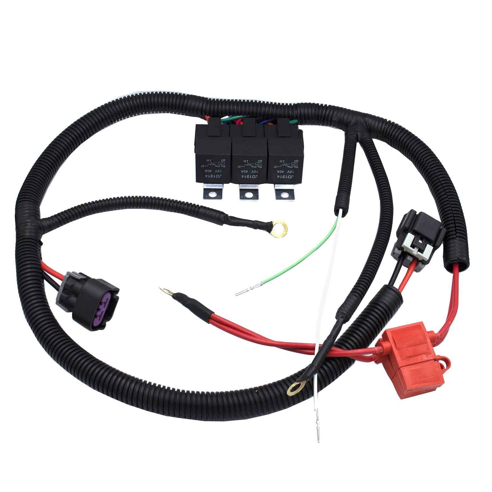 Electric Dual Fan Upgrade Wiring Harness for GM 1999–2006 ECU Control
