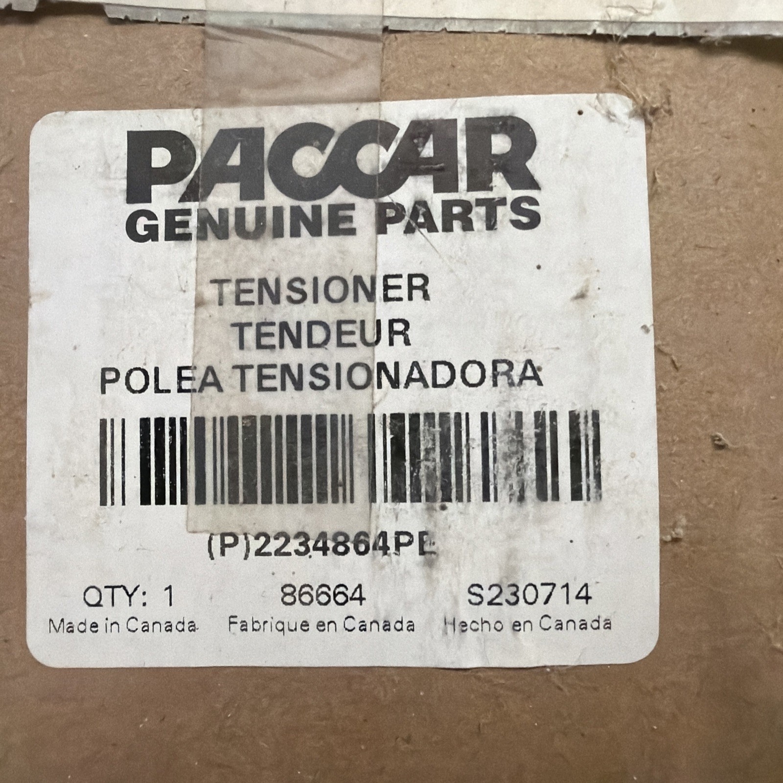 OEM Paccar 2234864PE Belt Tensioner MX13 MX11 Kenworth Peterbilt