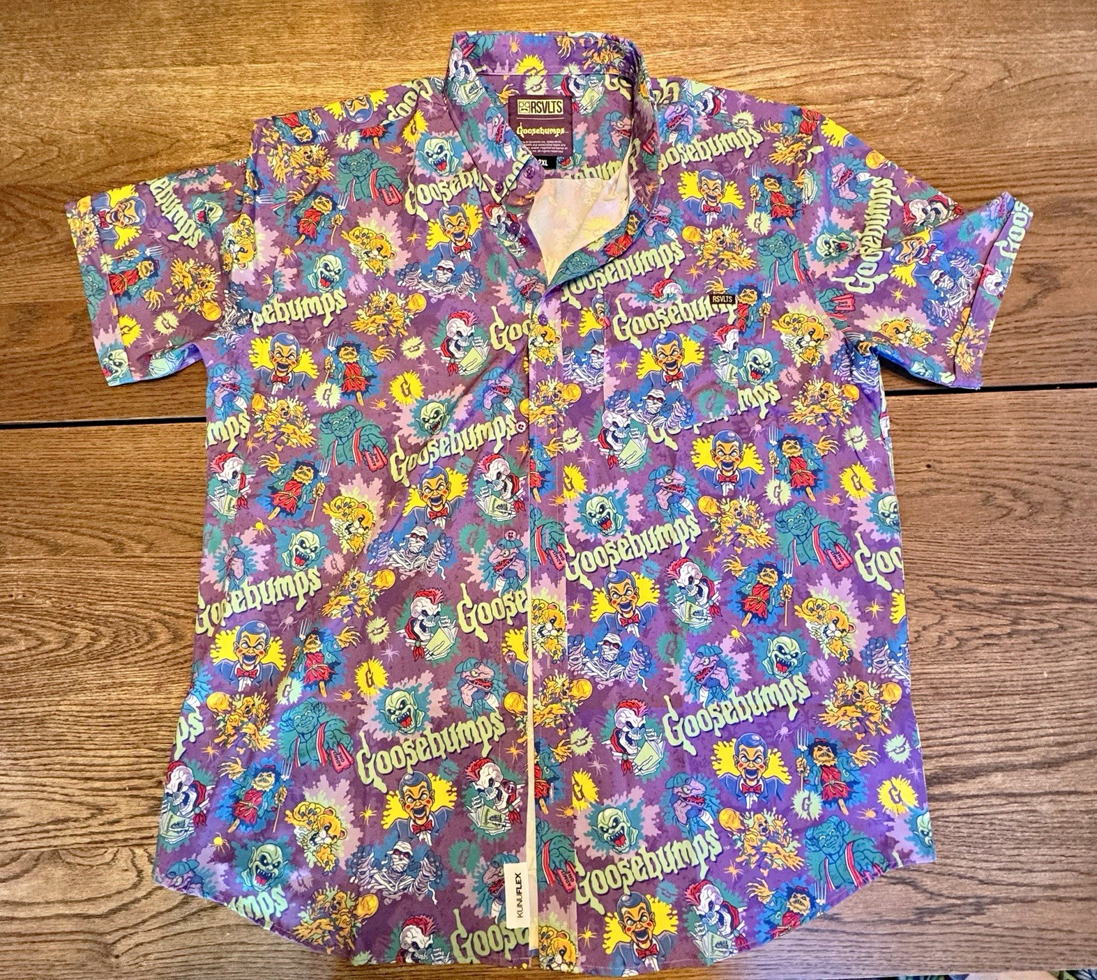 RSVLTS Goosebumps Scared Sheetless 2XL Kunuflex Shirt Slappy Horror 90s RSVLTS Goosebumps Scared Sheetless 2XL Kunuflex Shirt Slappy Horror 90s