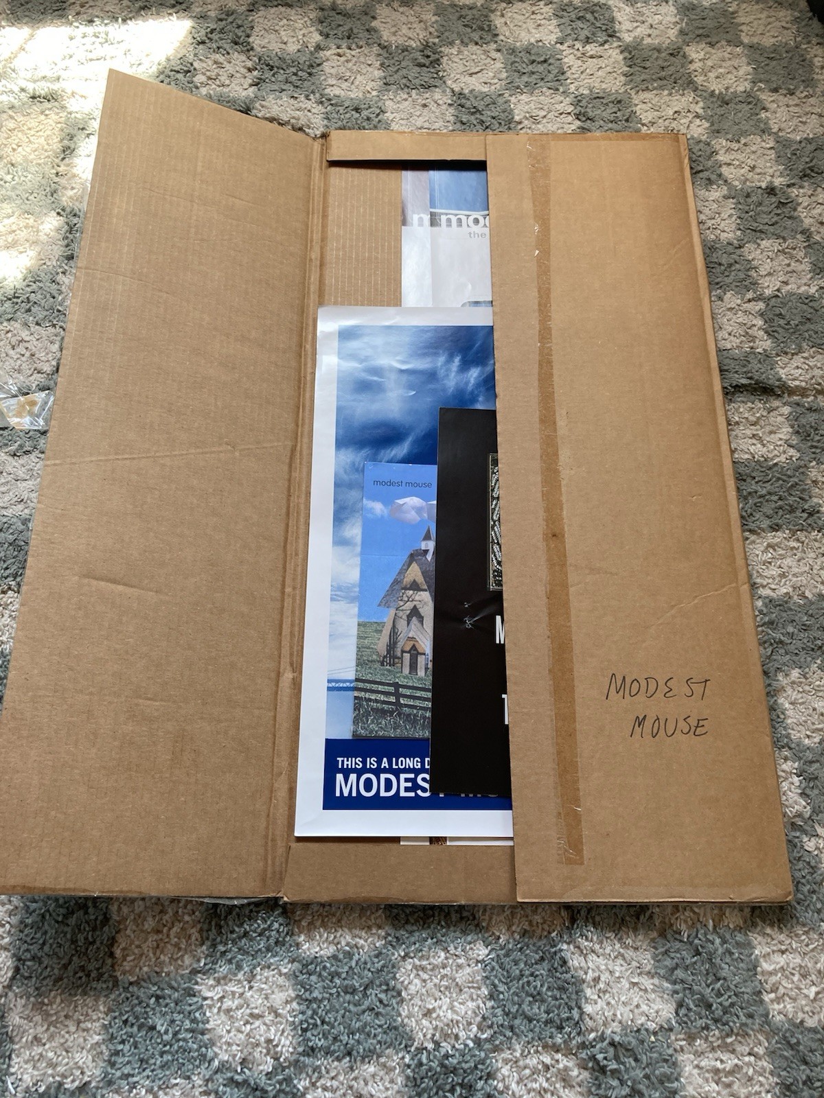 RARE MODEST MOUSE Official Promo Poster Lot Lonesome Long Drive Building Nothing