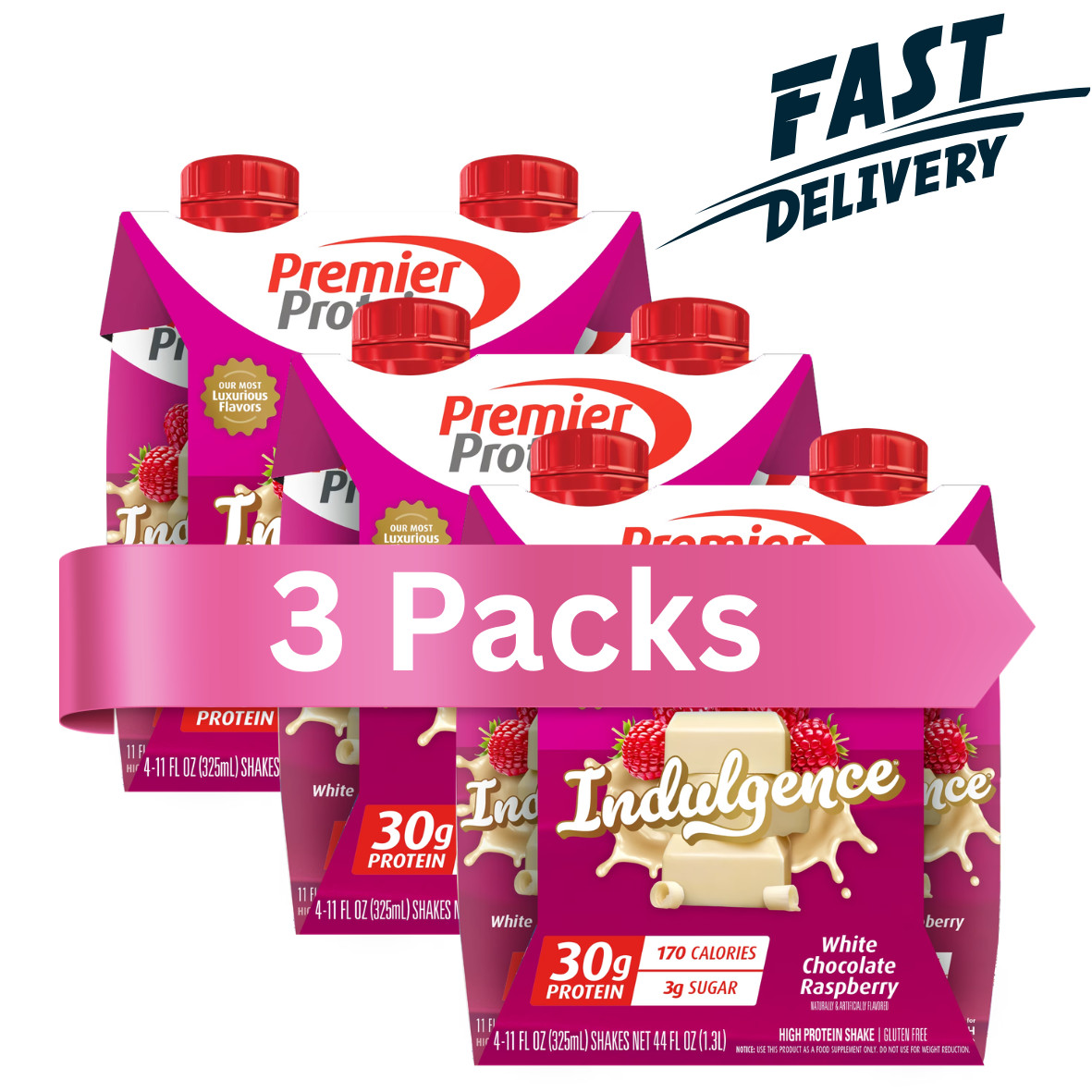 Premier Protein Indulgence Protein Shake, White Chocolate Raspberry, 12 Ct Premier Protein Indulgence Protein Shake, White Chocolate Raspberry, 12 Ct