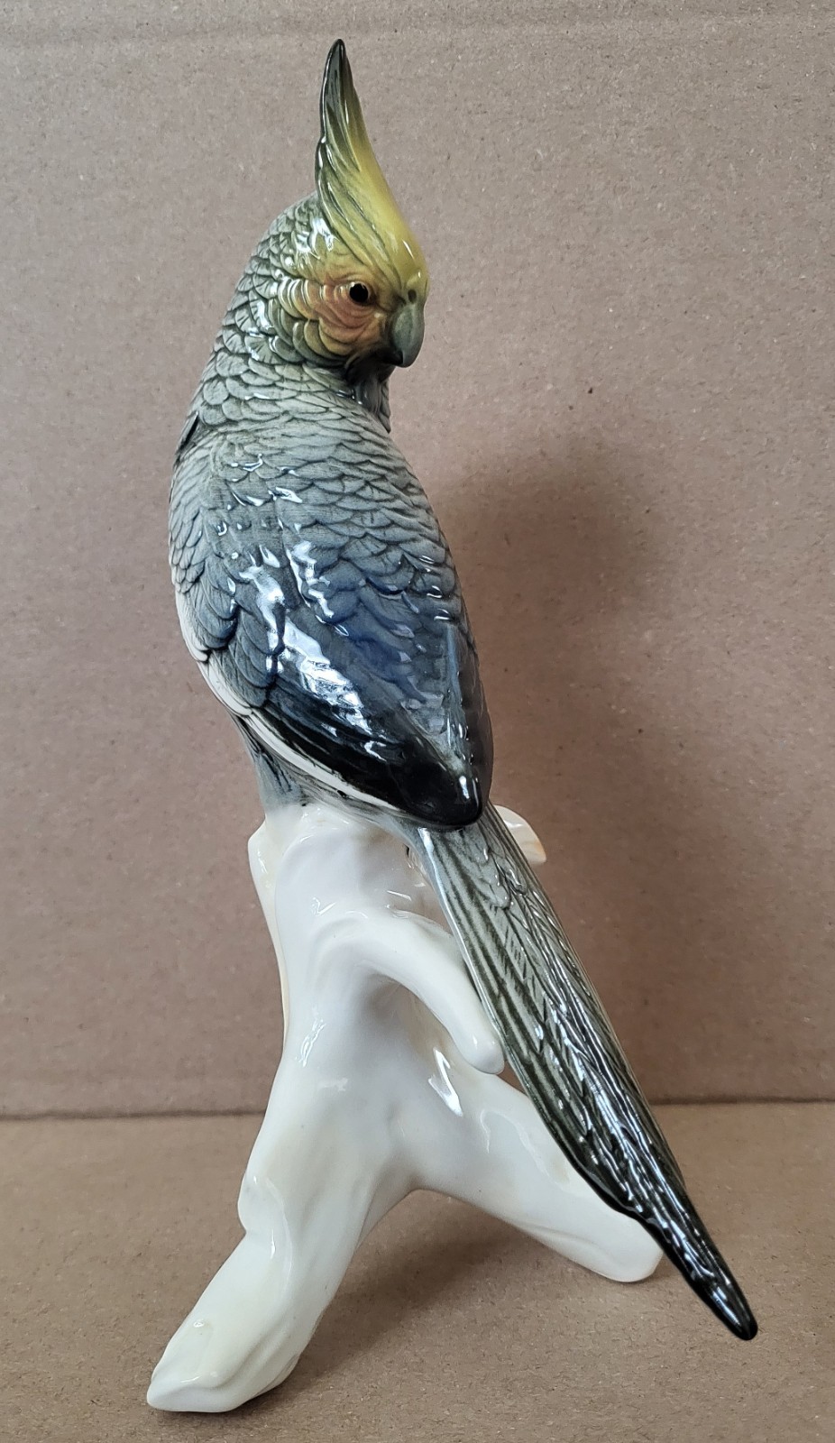 Porcelain Cockatiel Bird Parrot KARL ENS GERMANY Beautiful Condition