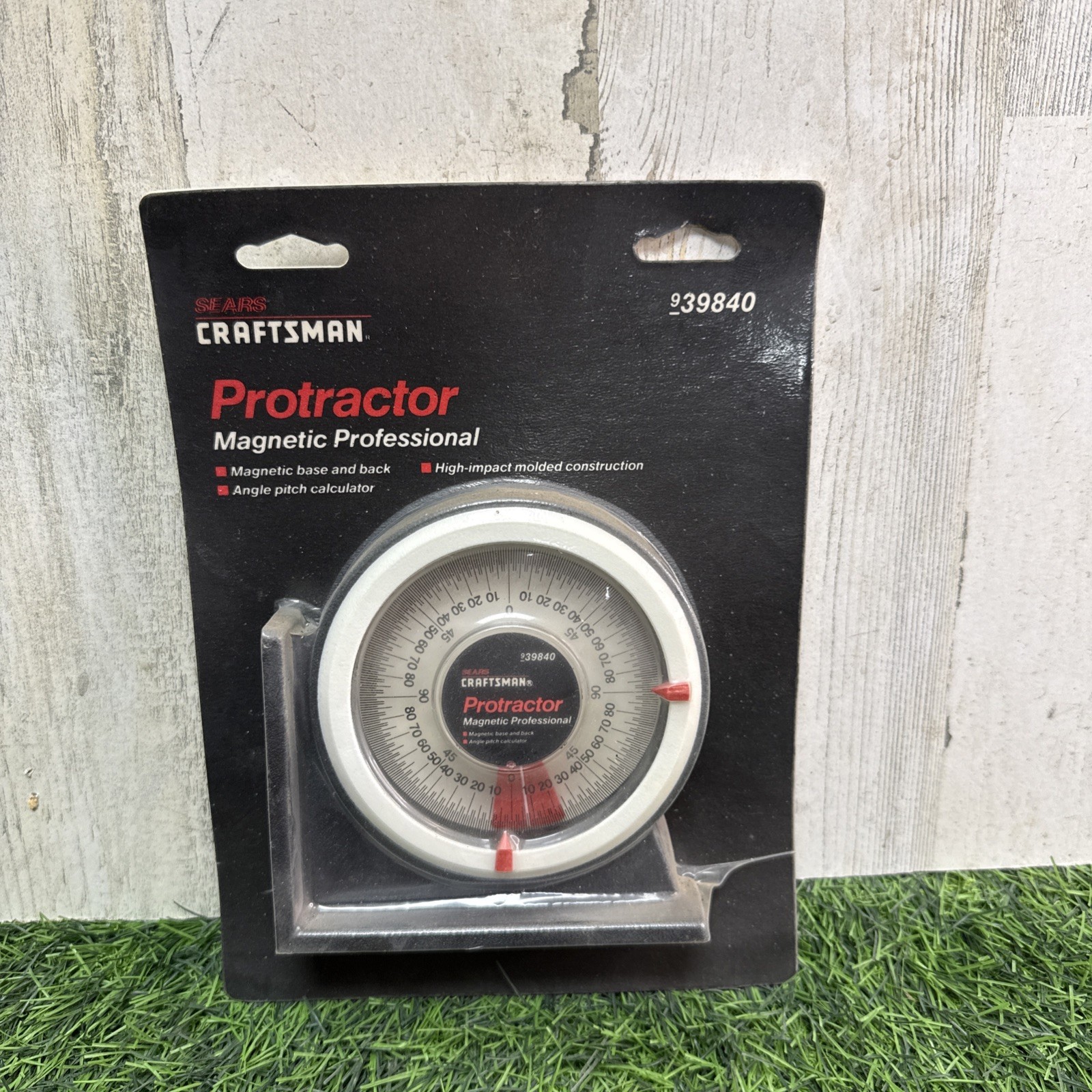 Sears Craftsman USA Nos Protractor Magnetic Professional 39840 Angle Calculator