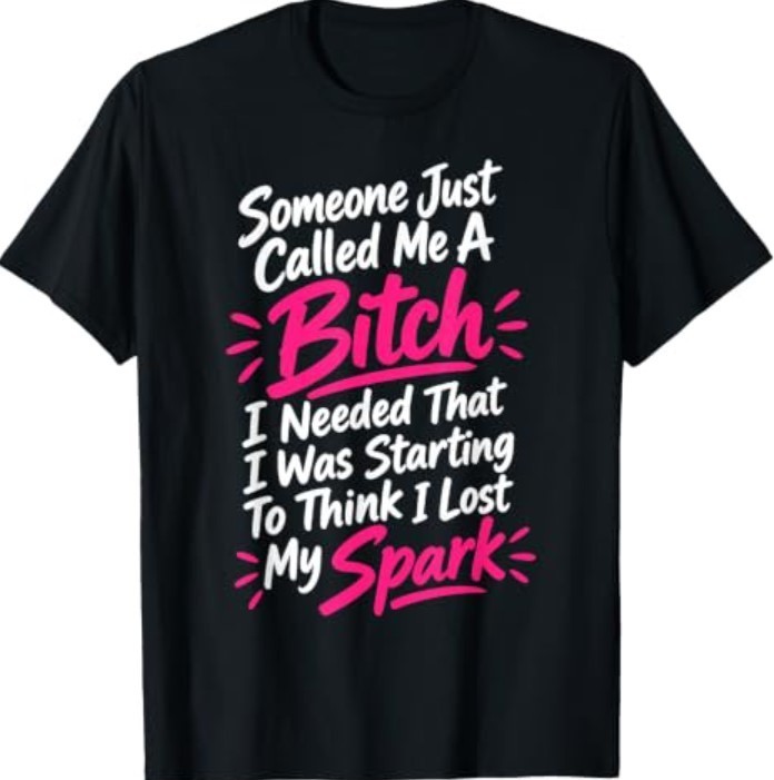 Someone Called Me a Bitch Funny Quote I Lost My Spark T-Shirt