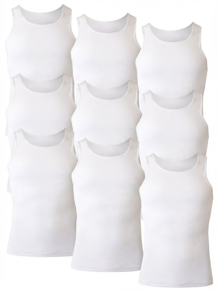 Hanes Men’s X-Large Tagless Tank Tops – 9 Pack (3x 3-Pack) Factory Imperfect Hanes Men’s X-Large Tagless Tank Tops – 9 Pack (3x 3-Pack) Factory Imperfect