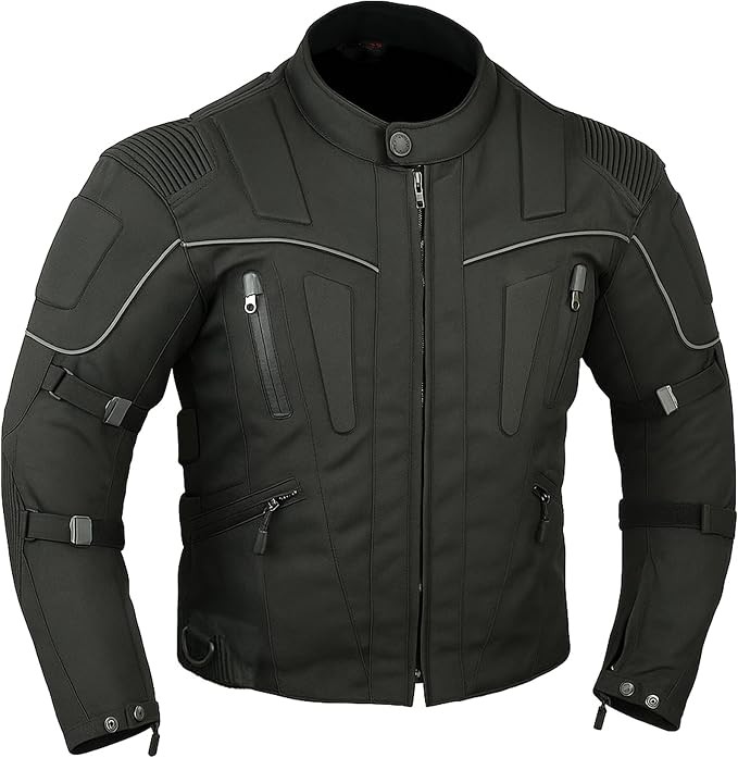 Motorcycle Jacket for Men, Weather Resistant Cordura Textile Fabric for Enduro