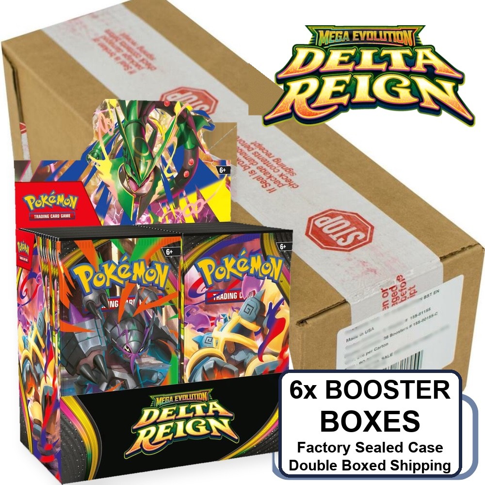 Pokemon Mega Evolution Delta Reign Booster 6 Box Case Sealed Presale 11/6