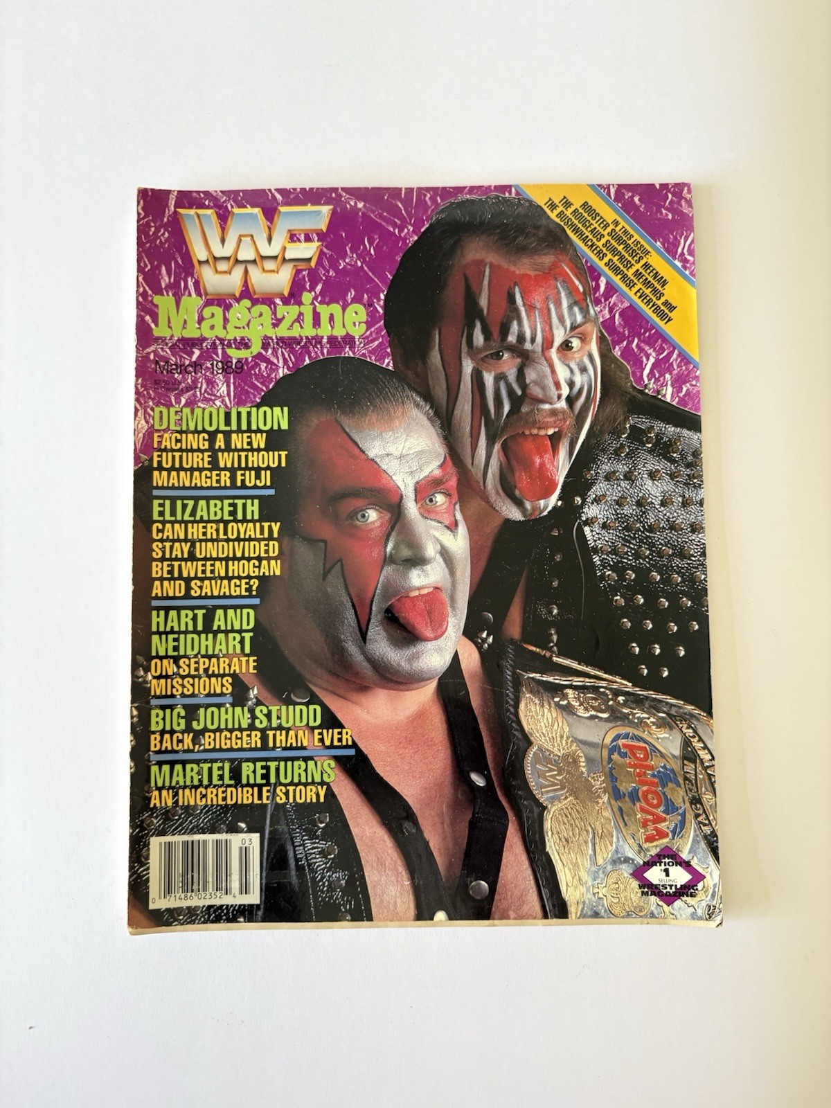 Vintage WWF / WWE Magazine - March 1989 - Vol 8 - Number 3 (Demolition)