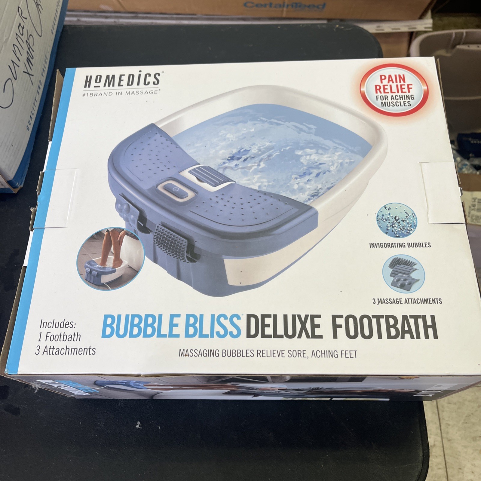 HoMedics Bubble Bliss Deluxe Foot Spa Bubble Foot Massager. New HoMedics Bubble Bliss Deluxe Foot Spa Bubble Foot Massager. New