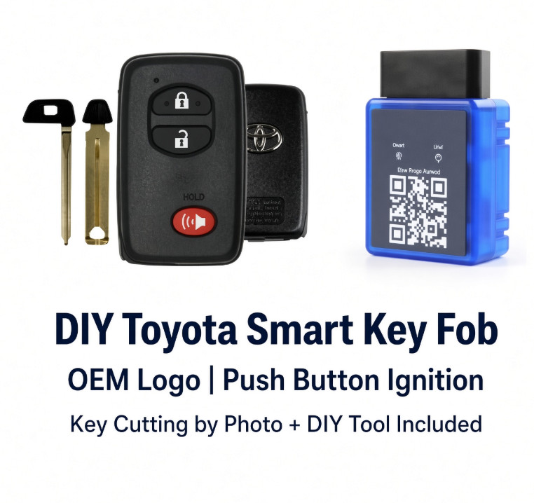 DIY OEM Toyota 4Runner 2010-2019 Smart Key HYQ14ACX + Tool + Key Cutting