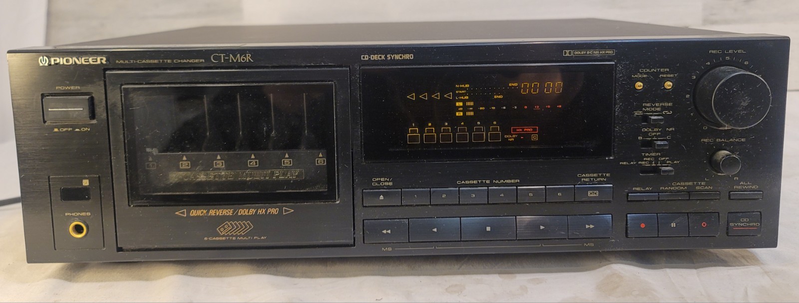 Pioneer CT-M6R Multi 6 Cassette Deck Changer (NO REMOTE) Pioneer CT-M6R Multi 6 Cassette Deck Changer (NO REMOTE)
