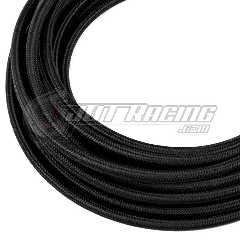 AN16 16AN Black Nylon Braided Stainless Steel Hose HIGH QUALITY 50FT Feet Length