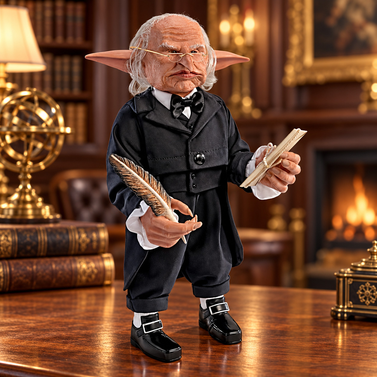 The Ashton-Drake Galleries GRINGOTTS Bank Head Goblin Portrait Figure