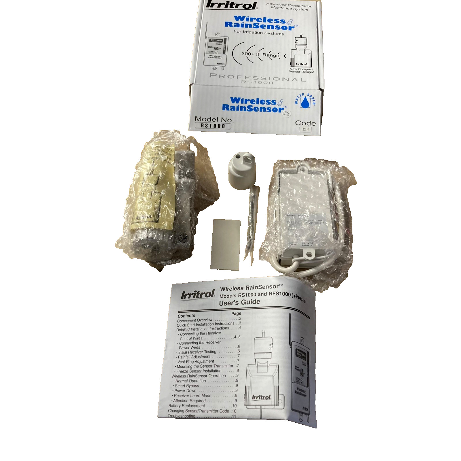 NEW SEALED-Irrigation Wireless Rain Sensor Irritrol Model #RS1000 