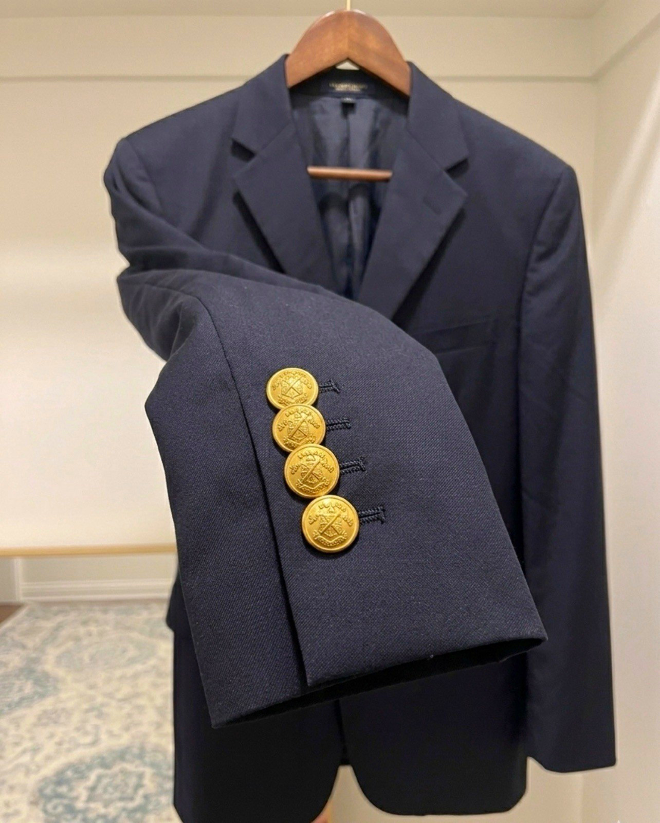  Brooks brothers Navy Wool Twill