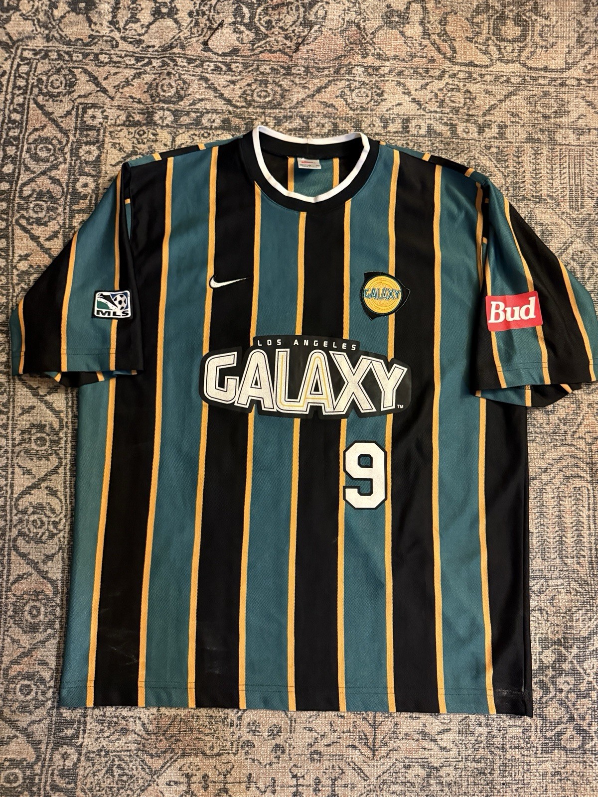 Vintage Nike Los Angeles Galaxy 1997/98 MLS Soccer Jersey XL USED Jorge Campos