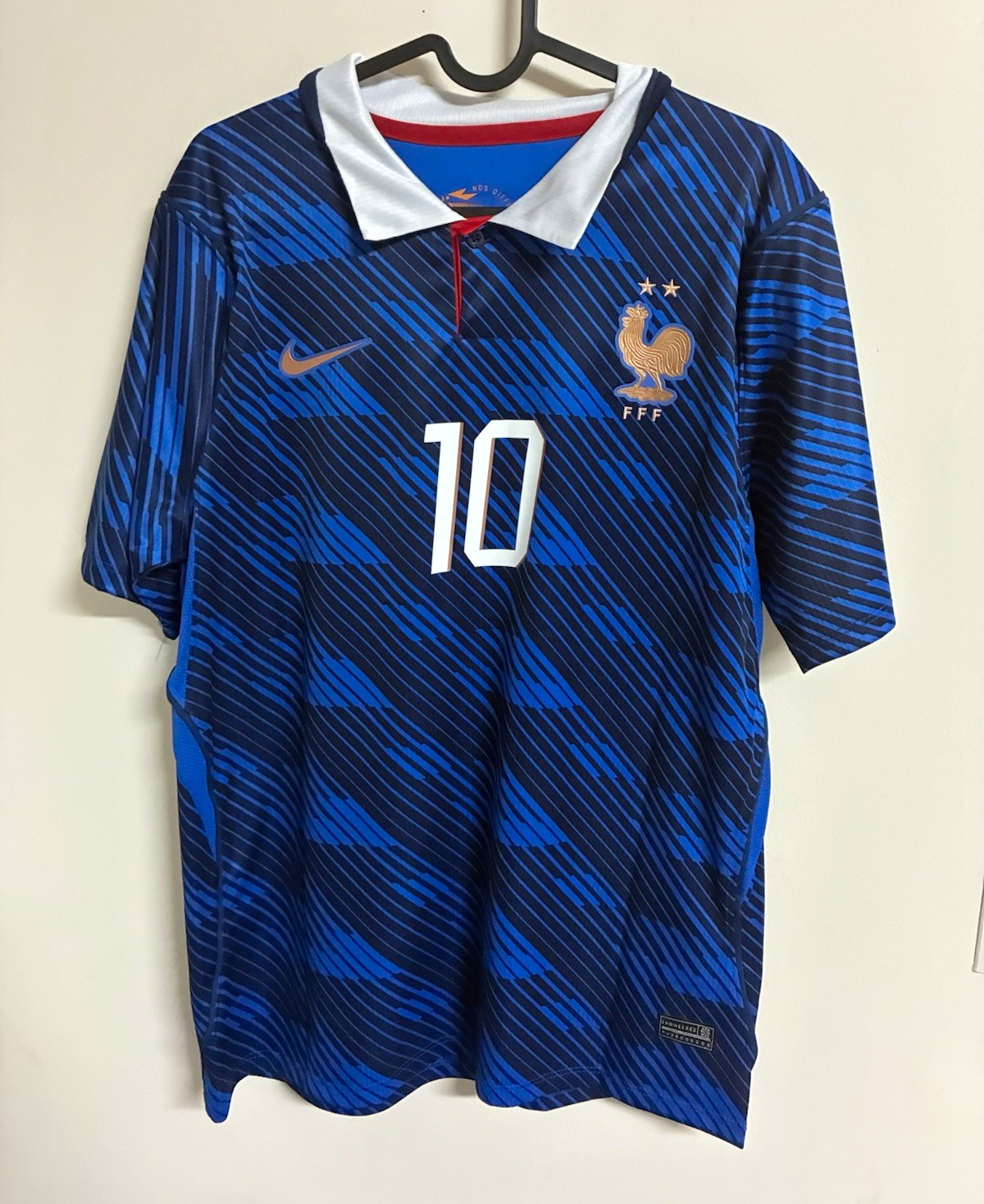 France World Cup 2026 Soccer Jersey Kylian Mbappe #10 Mens Blue LARGE France World Cup 2026 Soccer Jersey Kylian Mbappe #10 Mens Blue LARGE