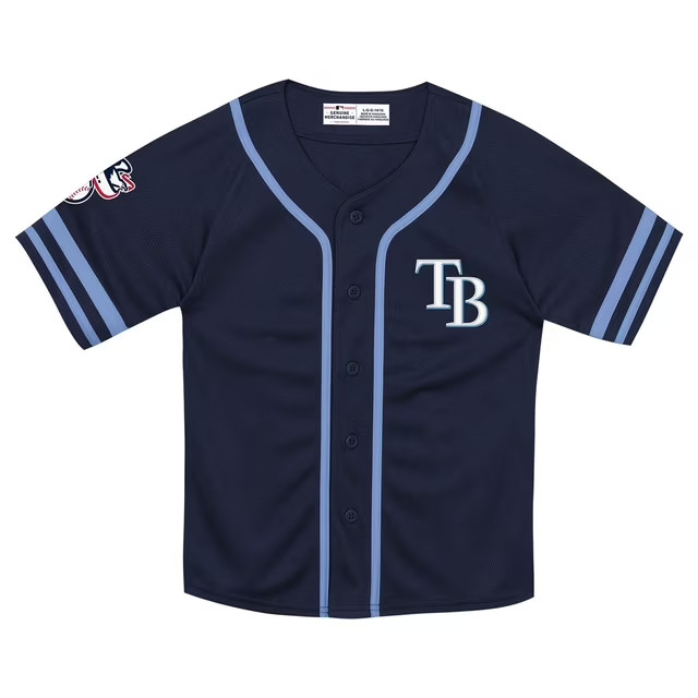 NWT MLB Tampa Bay Rays Youth Jersey Size L 8/10 Navy NWT MLB Tampa Bay Rays Youth Jersey Size L 8/10 Navy