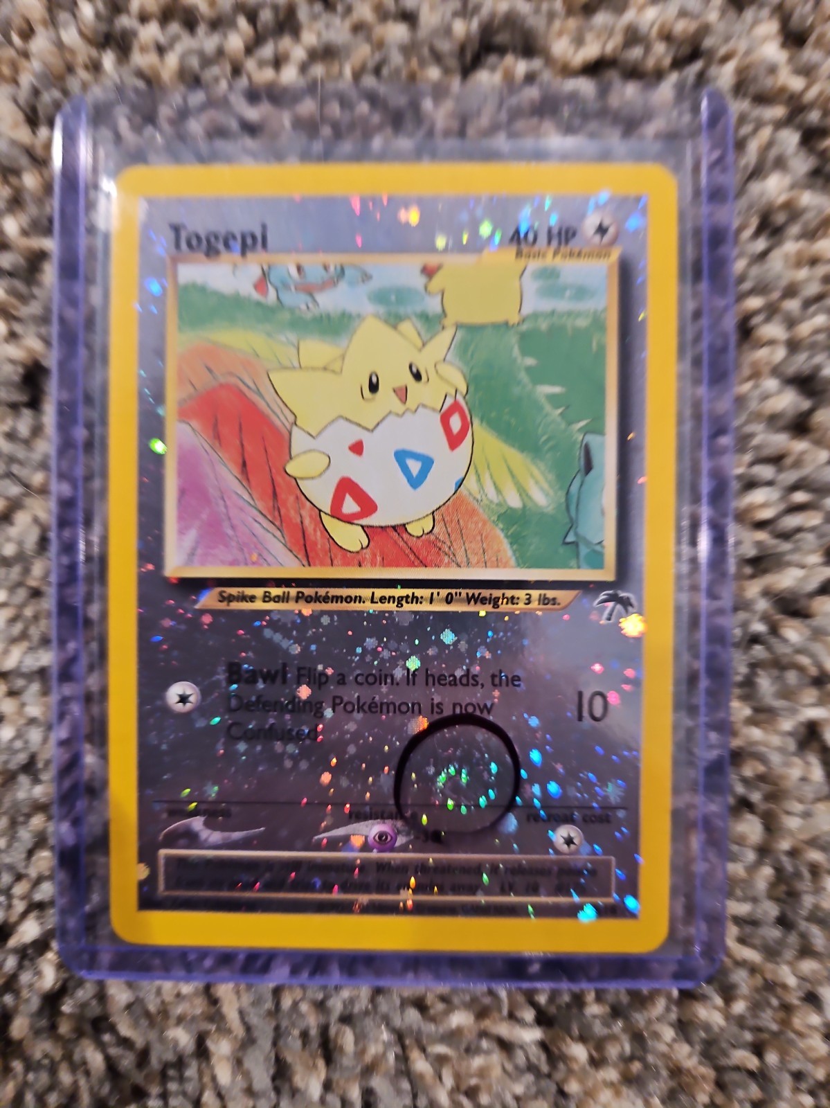 Pokémon TCG Southern Islands Togepi 04/18 Reverse Holo MINT W/ Mega Swirl