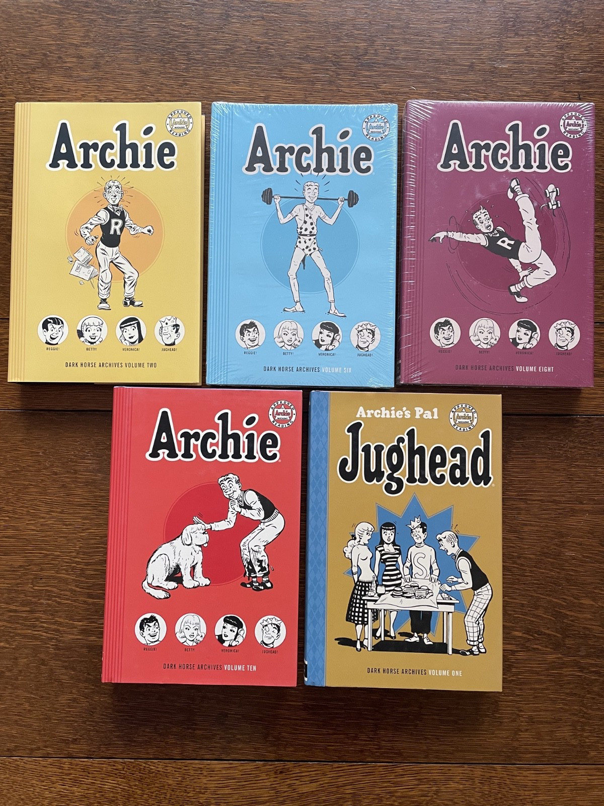 Archie Archives HC Lot Vol 2 6 8 10 + Jughead Archives Vol 1 Dark Horse