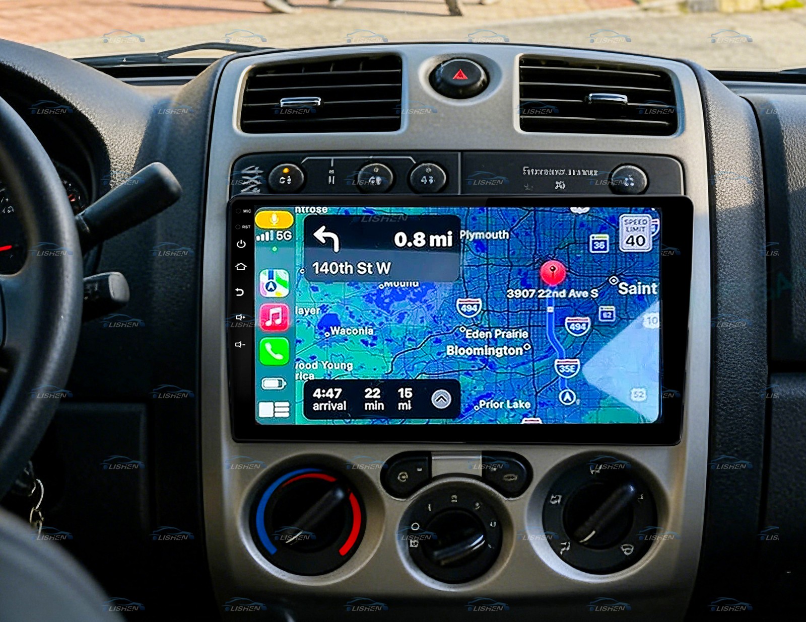 For 2004-2012 Chevy Colorado Apple Carplay Stereo Radio Android 15 GPS NAV WIFI