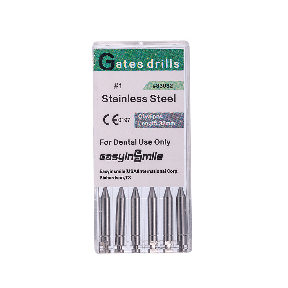 10Pack Dental Endo Peeso Reamers/Glidden Gates Drill Spiral Root Canal #1-6 Burs