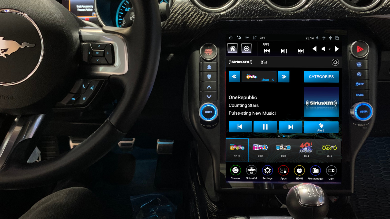**Refurbished** 2015-2023  Ford Mustang Generation 5 LinksWell T-Style Radio.