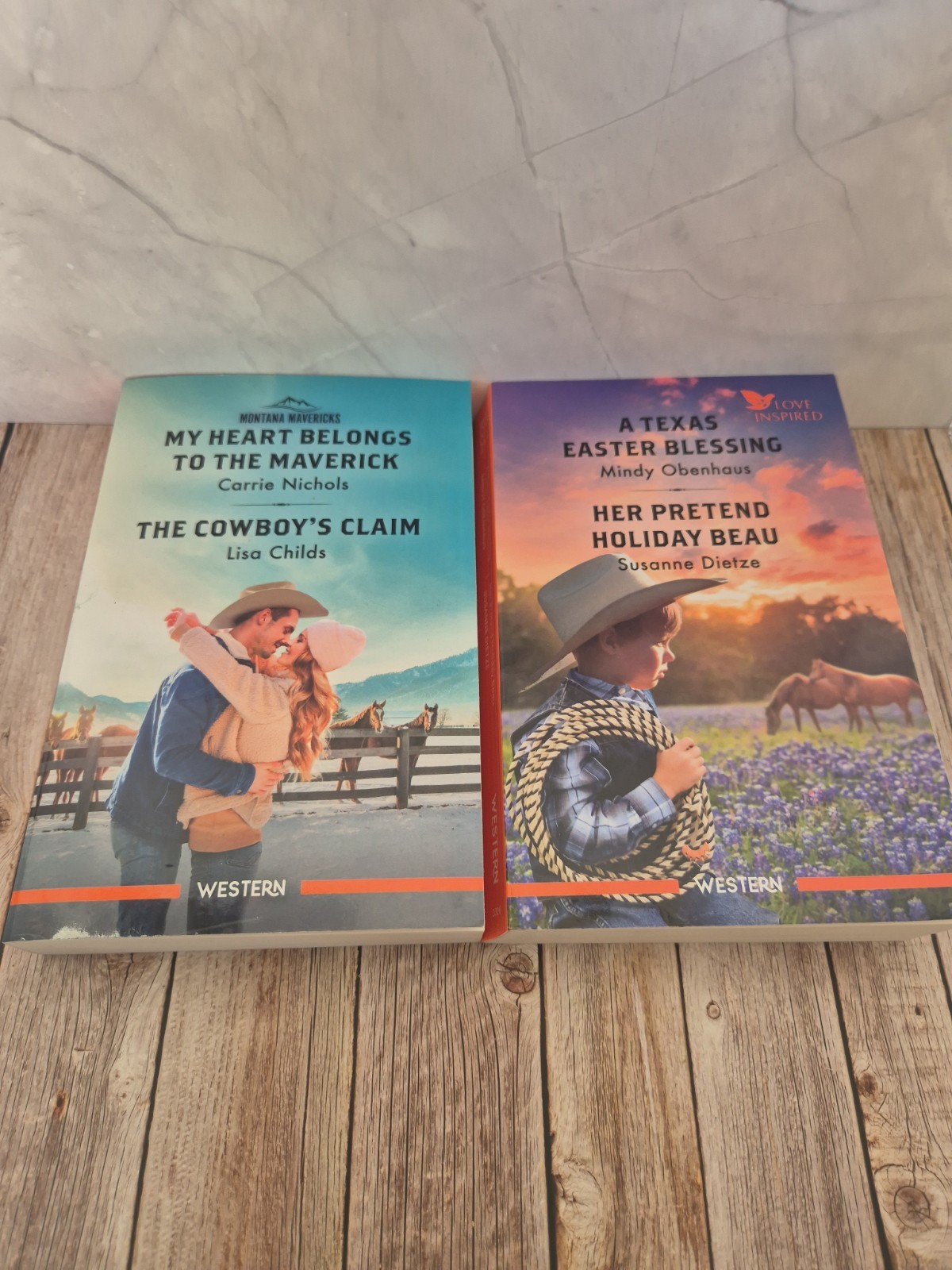 2x Mills & Boon - Western Novels - VGC Paperback 