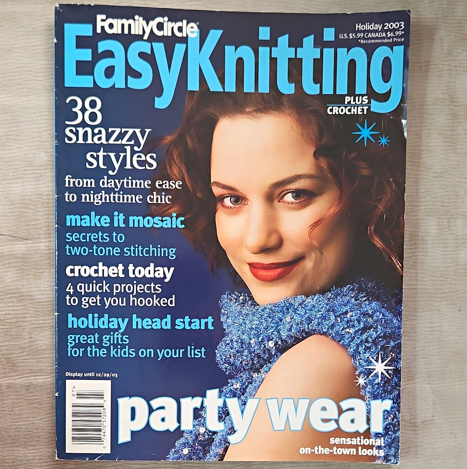 Family Circle Easy Knitting Holiday 2003 Illustrated Magazine Knitting Crochet Family Circle Easy Knitting Holiday 2003 Illustrated Magazine Knitting Crochet
