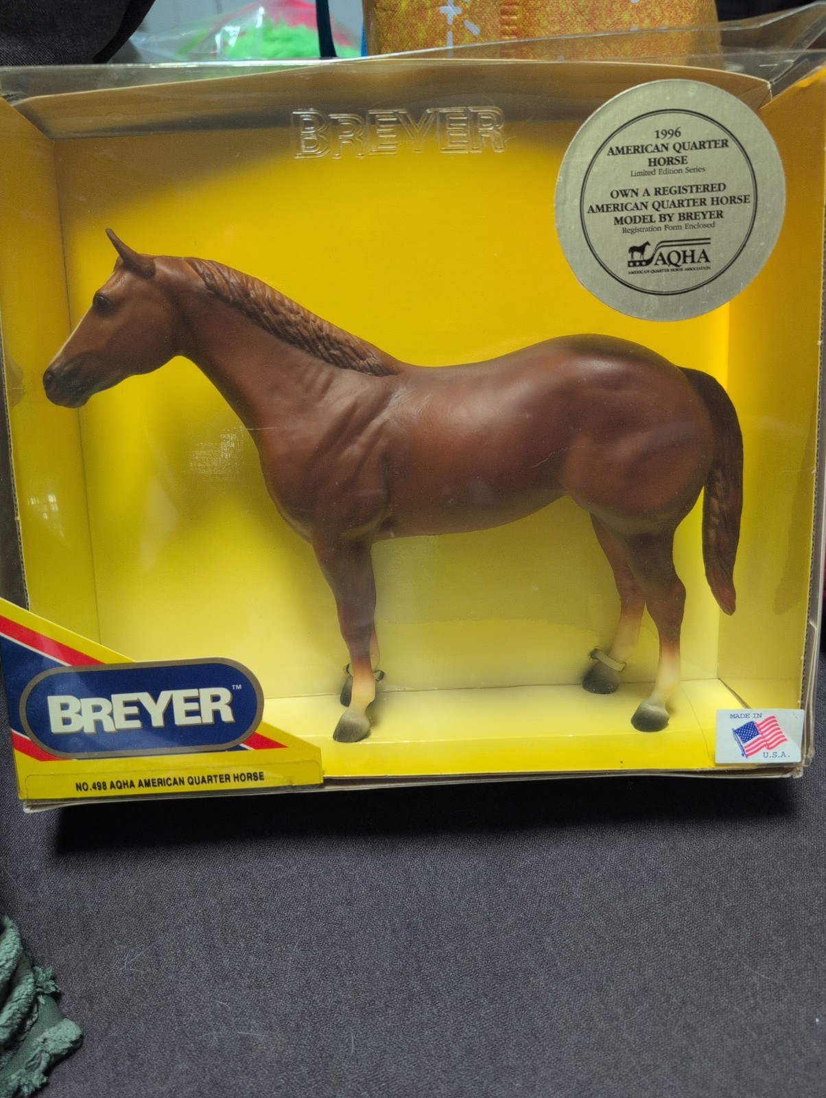 breyer horse No. 498 AQHA American Quarter Horse- New In box breyer horse No. 498 AQHA American Quarter Horse- New In box