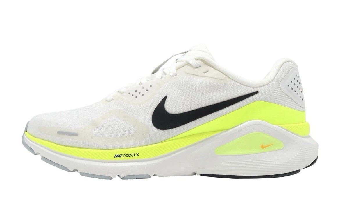 Nike Air Zoom Structure 26 Running Shoes White Volt HJ1102-103 Men's Multi Size