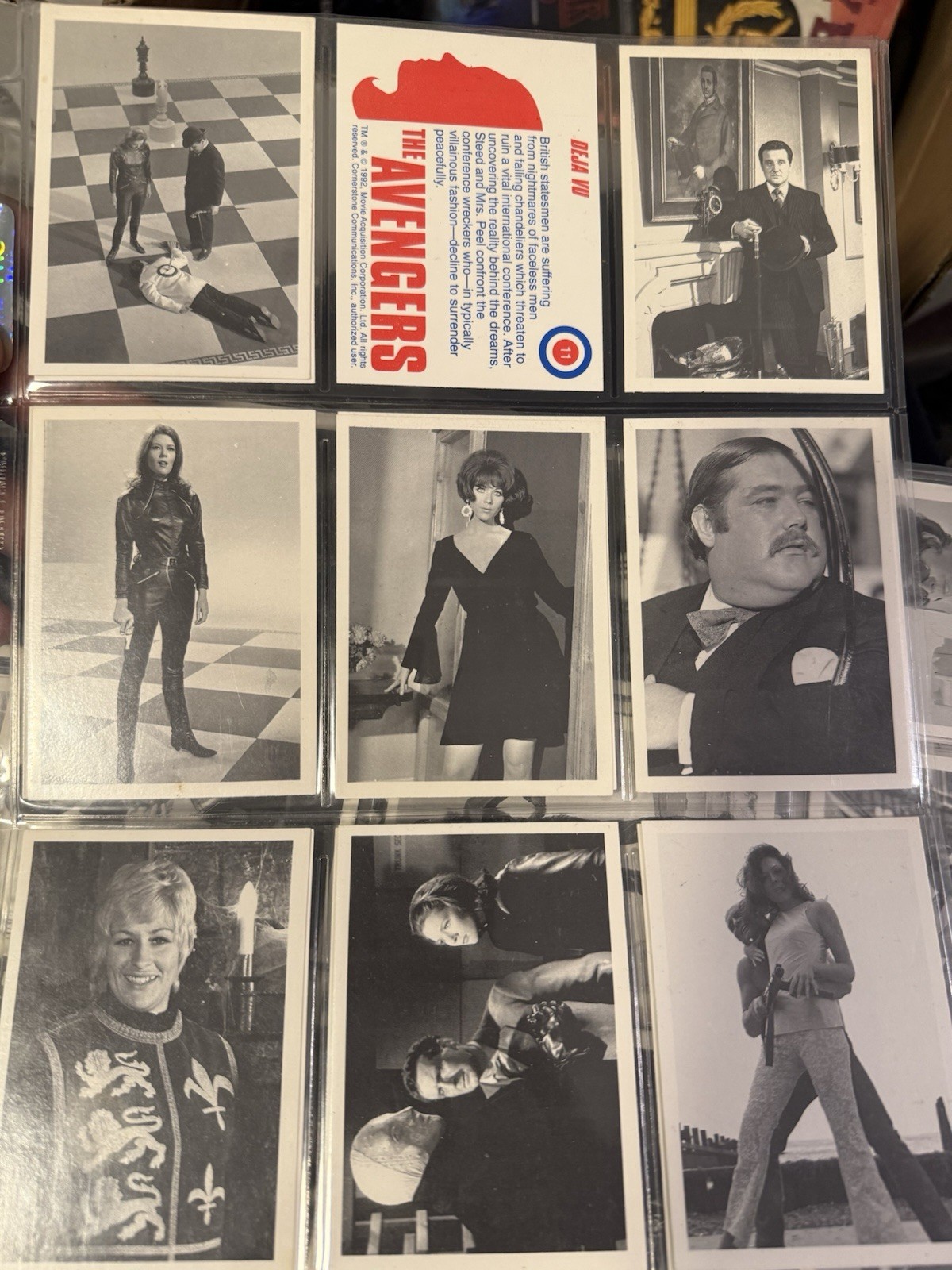 1992 Cornerstone The Avengers Series 1 72/81 Card Near Set Vintage TV