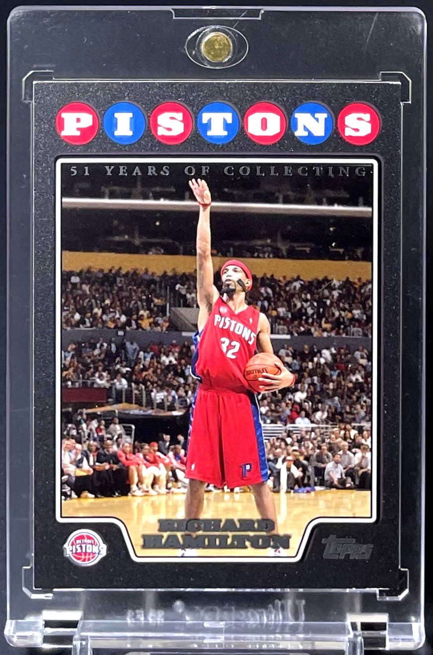( /51 ) Richard Hamilton 2008-09 Topps #132 Black Border Rare Detroit Pistons