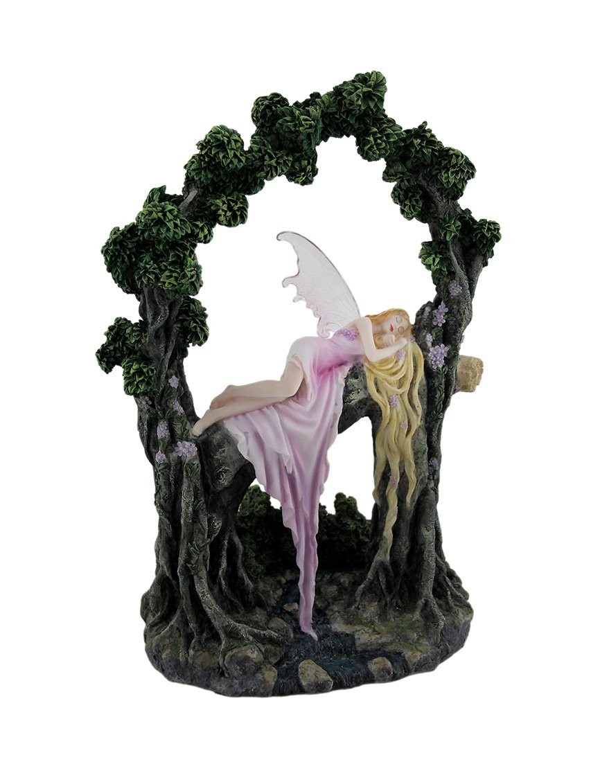 Zeckos Veronese Design Rockabye by Selina Fenech Sleeping Forest Fairy Statue Zeckos Veronese Design Rockabye by Selina Fenech Sleeping Forest Fairy Statue